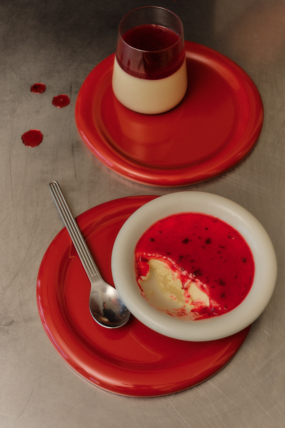 Parfait with Ooray Plum Sauce